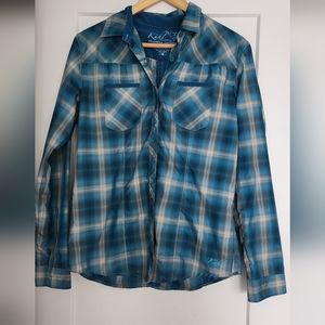 KUHL Lightweight Plaid Long Sleeve Button Down